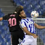 Mikel Merino con la Real Sociedad.