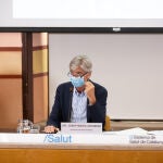 El secretario de Salud Pública de la Generalitat, Josep Maria Argimón, ofrece una rueda de prensa en la consellería de Salud. David Zorrakino / Europa Press