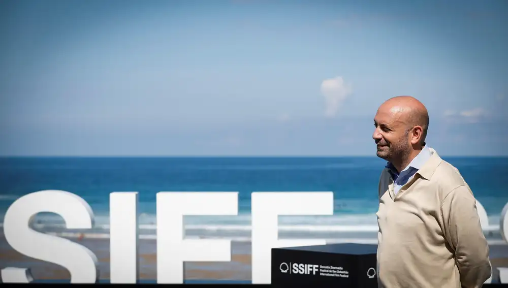 Antonio Méndez Esparza durante la presentación de "Courtroom 3H" en el Festival de San Sebastián
