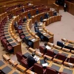 Imagen del hemiciclo de las Cortes durante el Pleno de este miércoles