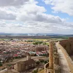 Medellín visto desde el castillo que domina su colina.