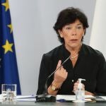 La ministra de Educación y Formación Profesional, Isabel Cela