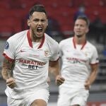 Ocampos marca el tanto que marcó al Bayern en la Supercopa