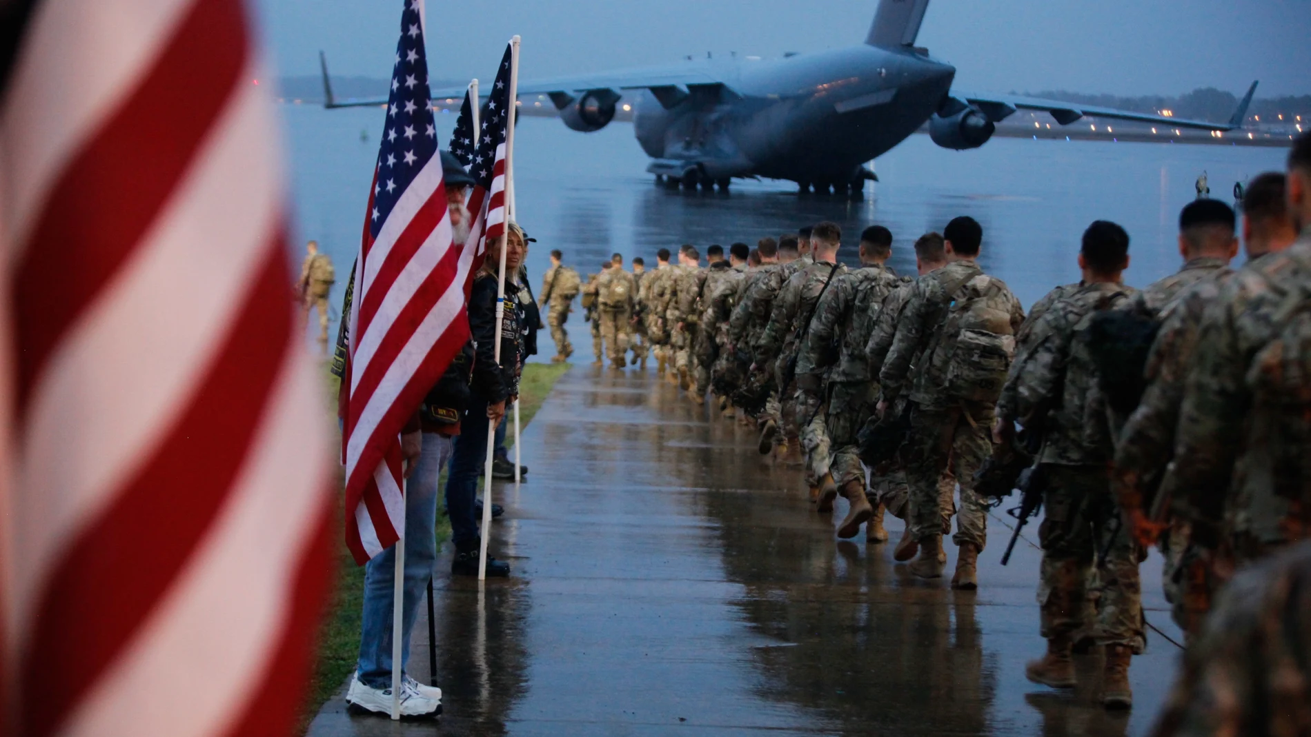 La 82.ª División Aerotransportada, una división de infantería paracaidista del Ejército de Estados Unidos