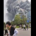 Imágenes del incendio compartidas en redes sociales