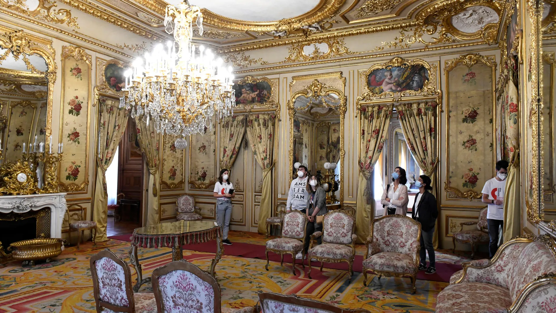 Interior del Palacio Fernán Núñez en la calle Santa Isabel de Madrid