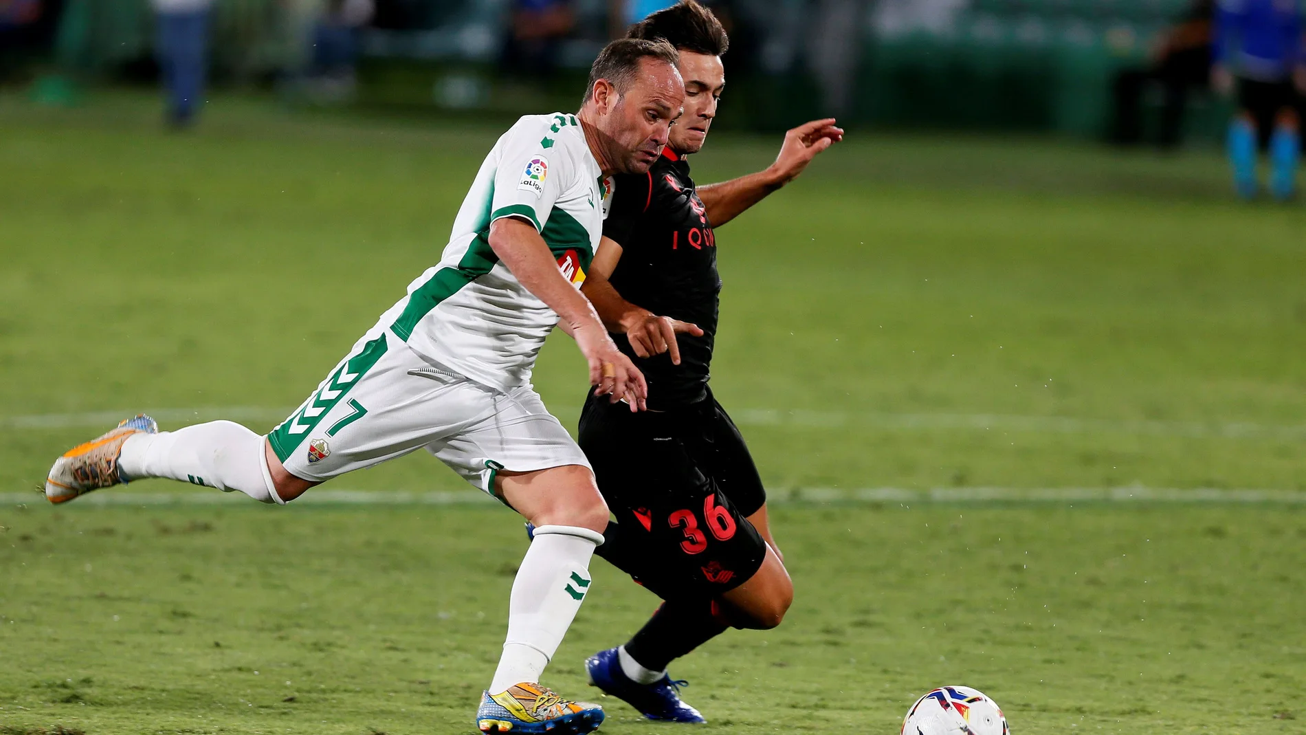 Nino con el Elche frente al Atlético de Madrid.