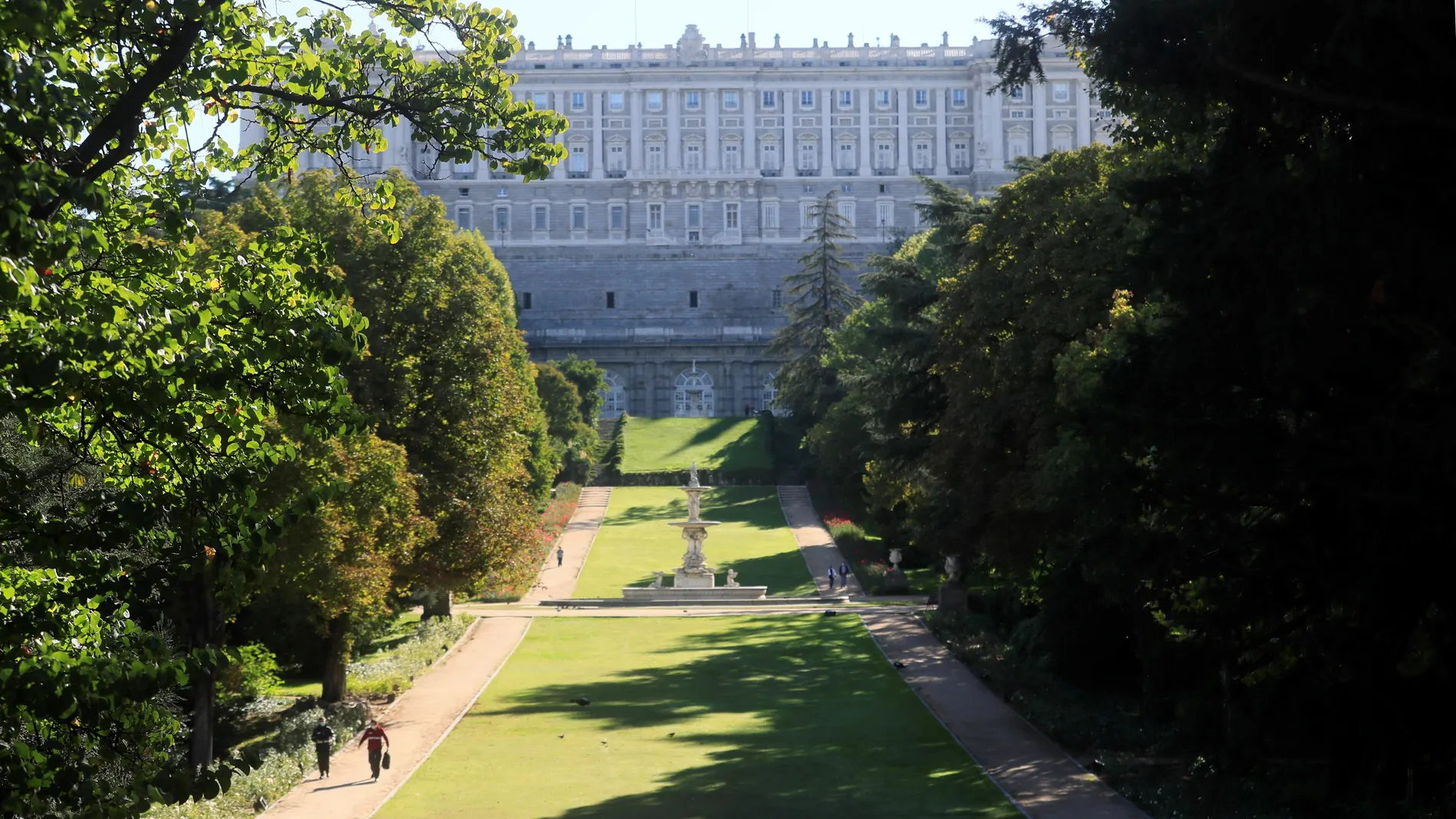 Los jardines del Campo del Moro, en el Palacio Real de Madrid