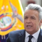AME8048. QUITO (ECUADOR), 29/09/2020. Fotografía cedida por la Presidencia de Ecuador que muestra al mandatario, Lenín Moreno, hoy durante una intervención ante en la Asamblea de la ONU, en un mensaje grabado desde Quito (Ecuador). Moreno, pidió este martes ante las Naciones Unidas el compromiso internacional para crear instrumentos financieros que permitan afrontar los efectos de la pandemia del COVID-19. EFE/Presidencia/SOLO USO EDITORIAL/NO VENTAS