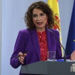 La ministra portavoz y de Hacienda, María Jesús Montero