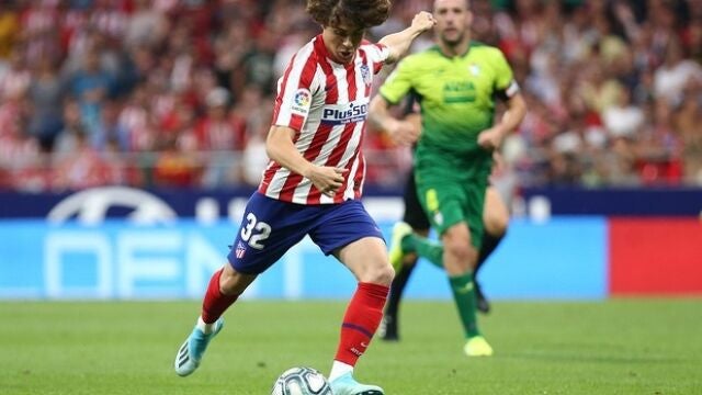 El jugador del Atlético de Madrid Rodrigo Riquelme.