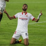 La celebración de Youssef En-Nesyri