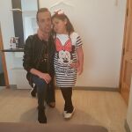 Iván junto a su hija Lucía