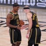 Rajon Rondo y Caruso, dos piezas clave en los Lakers saliendo desde el banquillo