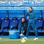 Pablo Machín durante su etapa como entrenador del Deportivo Alavés.