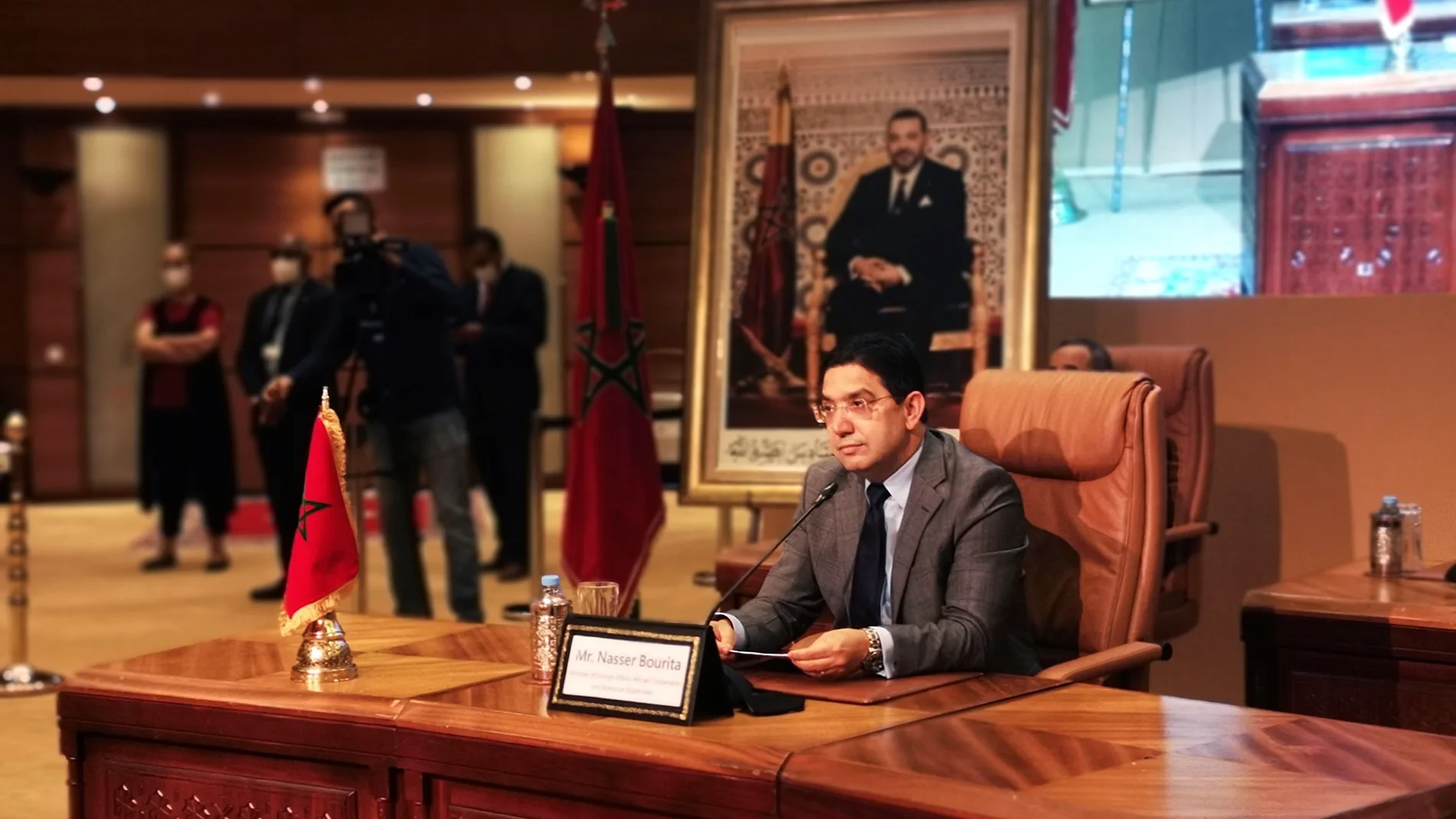 El ministro, de Exteriores marroquí, Naser Burita