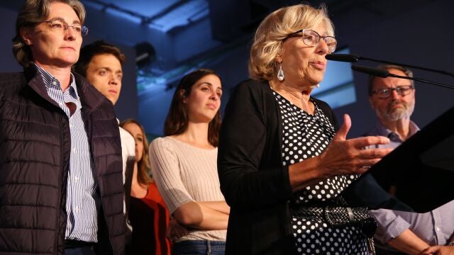 La ex alcaldesa junto a Marta Higueras y Rita Maestre