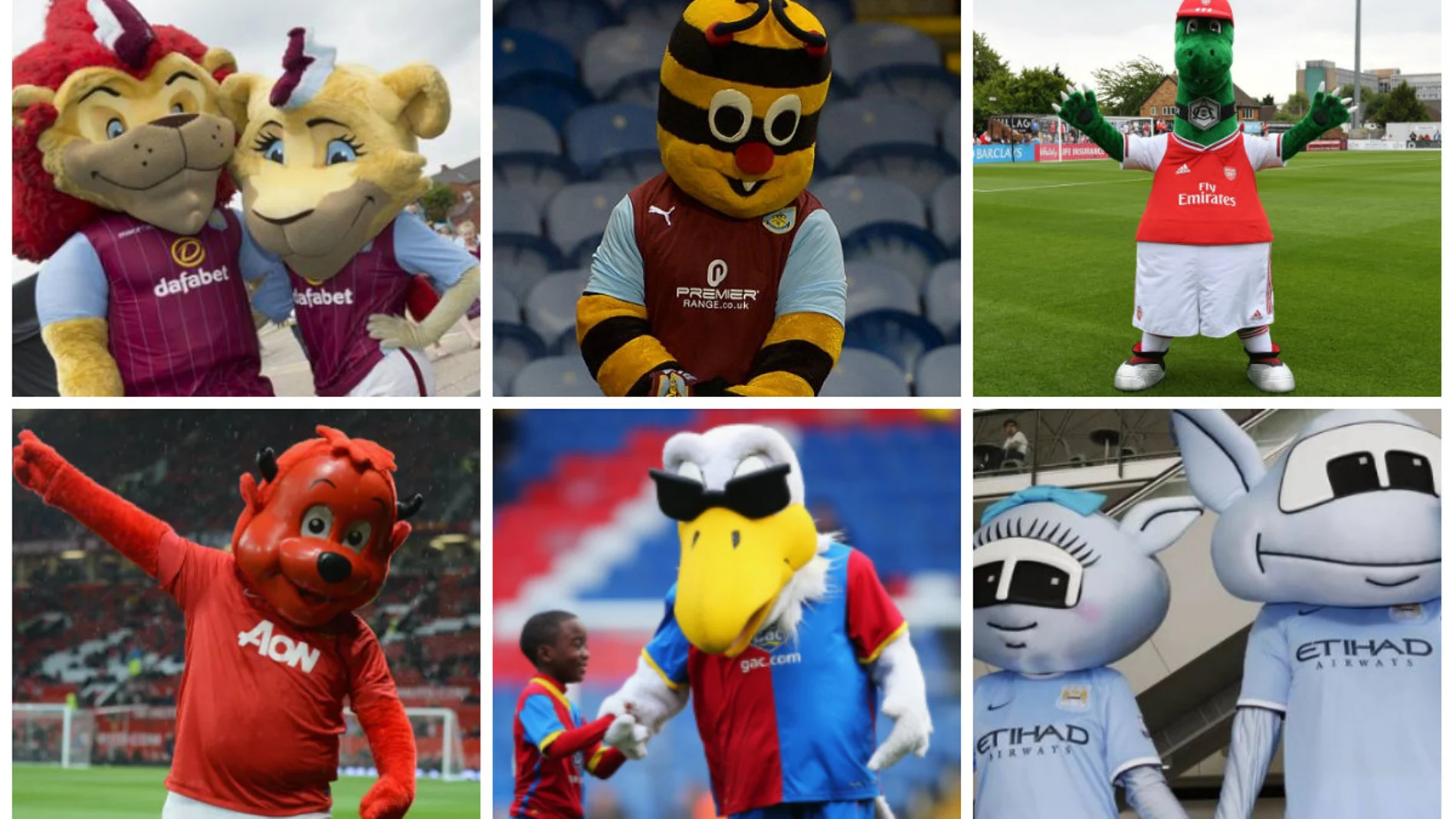 Las mascotas más famosas de la Premier