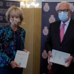 La presidenta del Consejo de Estado, María Teresa Fernández de la Vega y Fernando Ledesma, consejero permanente