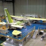 Planta del sector aeronáutico en las inmediaciones del aeropuerto de San Pablo, en Sevilla