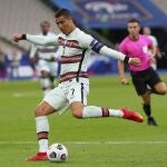 Cristiano Ronaldo, en el partido de su selección contra Francia