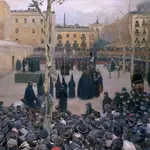 "El garrote vil", un cuadro de Ramon Casas, hoy en el Museo Nacional Centro de Arte Reina Sofía