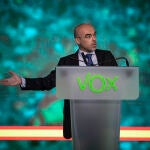 Rueda de prensa de Jorge Buxadé, portavoz de VOX.