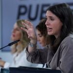 La ministra de Igualdad, Irene Montero