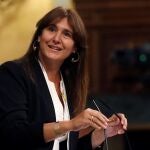 La diputada de JxCat, Laura Borràs, interviene durante el pleno del Congreso de los Disputados celebrado recientemente