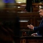 MADRID, 14/10/2020.- El portavoz de Foro Asturias, Isisdro Martínez Oblanca, durante el pleno celebrado este miércoles en el Congreso. EFE/ Mariscal