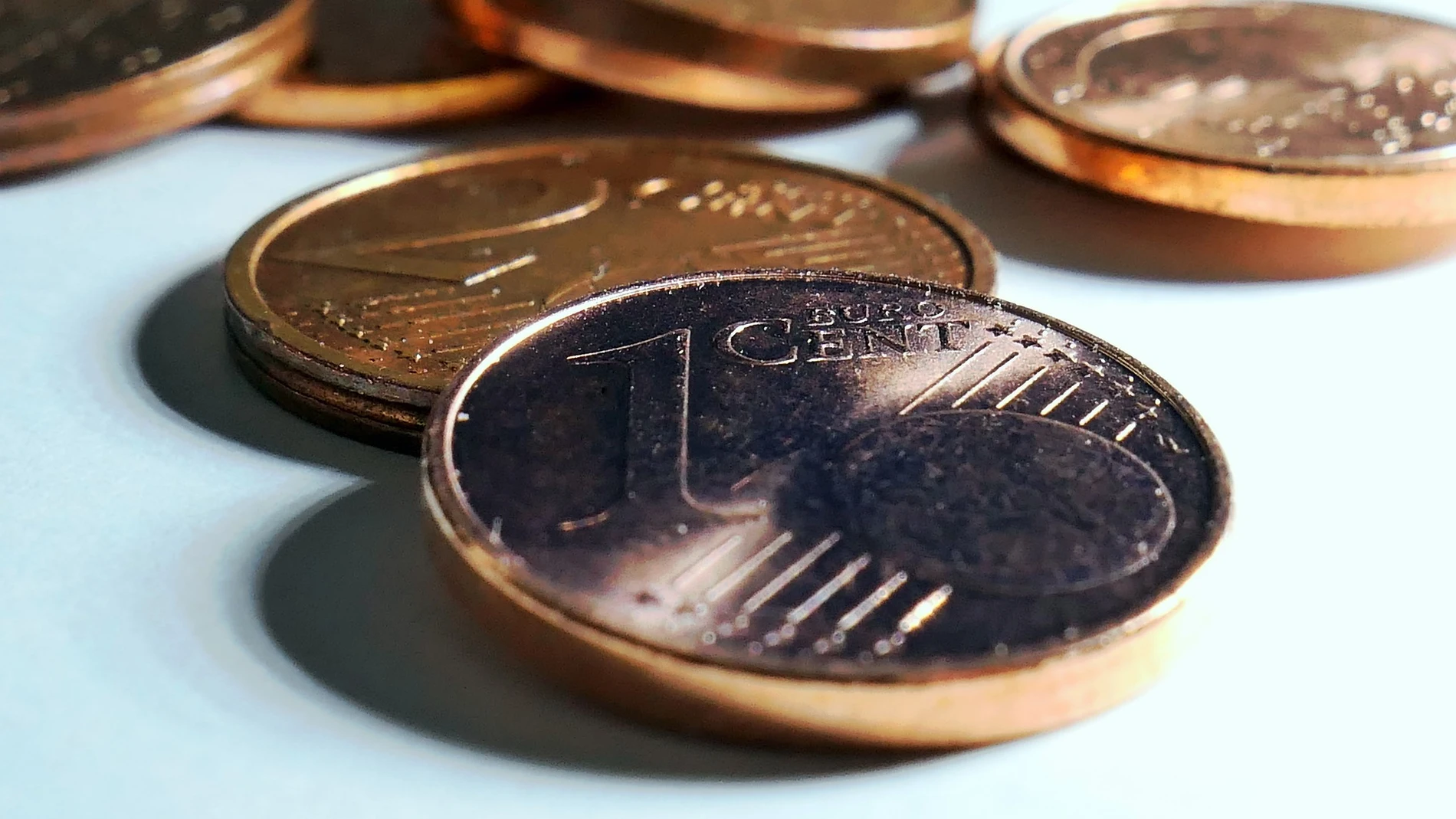 Monedas de uno y dos céntimos