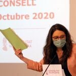 La vicepresidenta y portavoz del Consell, Mónica Oltra