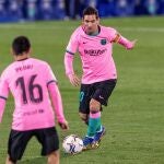El delantero argentino del Barcelona Leo Messi
