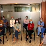 Parte de los integrantes del equipo multidisciplinar dedicado a los casos de cáncer de mama en el Hospital Virgen Macarena de Sevilla
