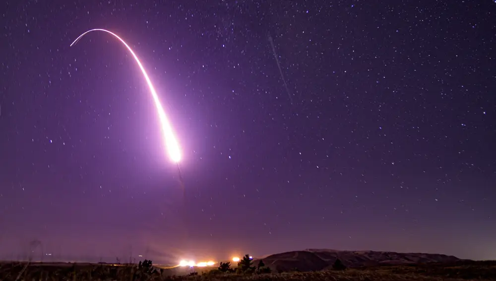 Lanzamiento de un misil de EEUU Minuteman III
