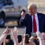El presidente durante un mitin en Arizona