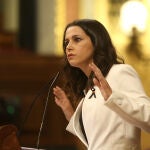 La líder de Ciudadanos, Inés Arrimadas, criticó la duración de seis meses del estado de alarma