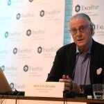 El vicepresidente ejecutivo de Exceltur, José Luis Zoreda, durante la presentación del último informe del lobby turístico
