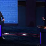Biden y Trump durante el primer debate en Cleveland el pasado 29 de septiembre