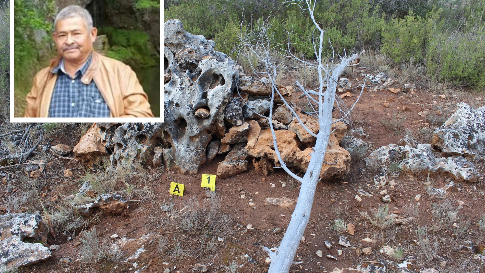 Paraje en el que se encontró el cadáver de Hernán Cuenca