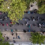 Miles de personas salieron a votar en la capital de Chile