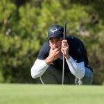 El tenista Rafa Nadal durante su participación en el Campeonato de Baleares de golf