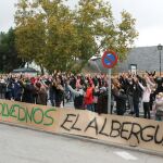 Manifestación ayer en Casa de Campo a favor del regreso del albergue juvenil