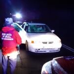 Vehículo interceptado por la Policía Foral por incumplir el toque de queda en Navarra