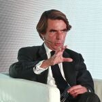 El expresidente del Gobierno José María Aznar, durante su intervención en el I Foro Económico Internacional Expansión