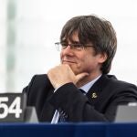 Carles Puigdemont en el Parlamento europeo