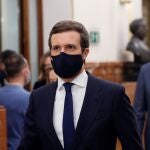El líder del PP, Pablo Casado