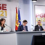 El ministro de Sanidad, Salvador Illa comparece en rueda de prensa para detallar el proyecto de PGE 2021 correspondientes a Sanidad
