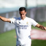 Lucas Vazquez, en el partido entre el Real Madrid y el Huesca