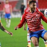 El delantero colombiano del Granada Luis Javier Suarez